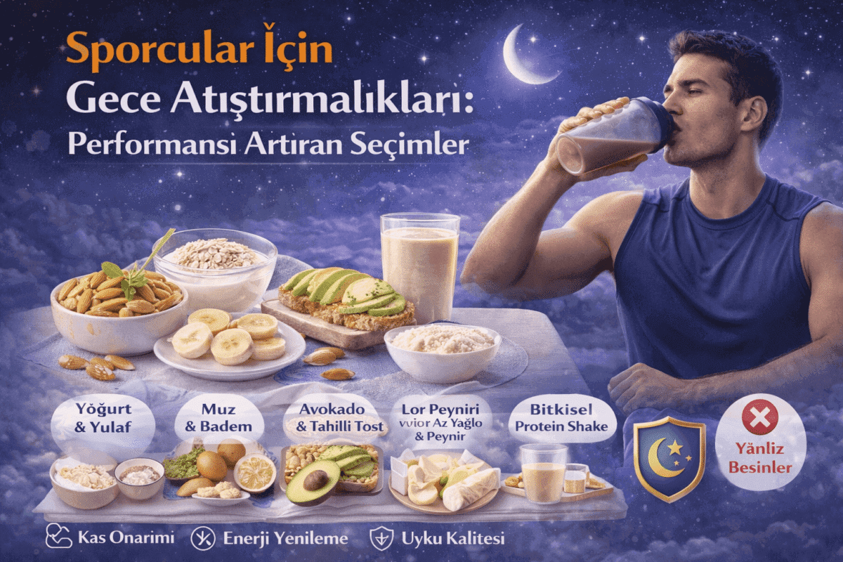 Sporcular İçin Gece Atıştırmalıkları Performansı Artıran Seçimler