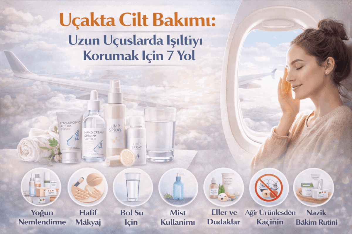 Uçakta Cilt Bakımı Uzun Uçuşlarda Işıltıyı Korumak İçin 7 Yol