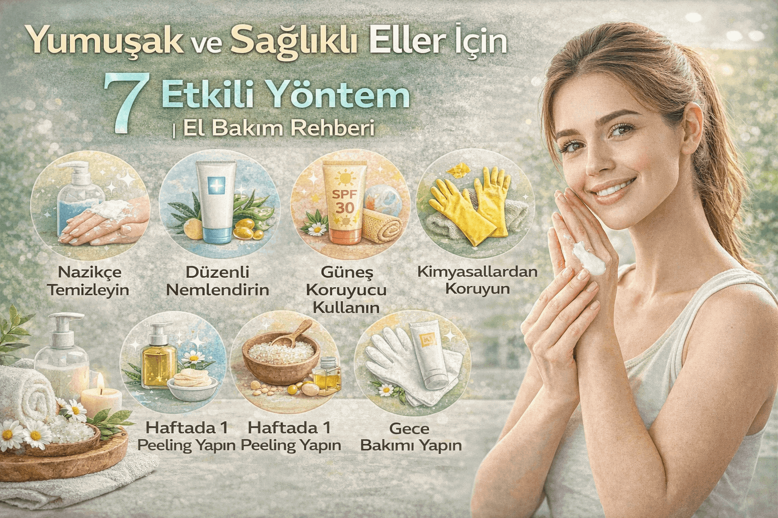 Yumuşak ve Sağlıklı Eller İçin 7 Etkili Yöntem El Bakım Rehberi