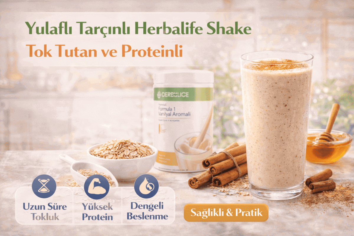 Yulaflı Tarçınlı Herbalife Shake | Tok Tutan, Proteinli ve Lezzetli