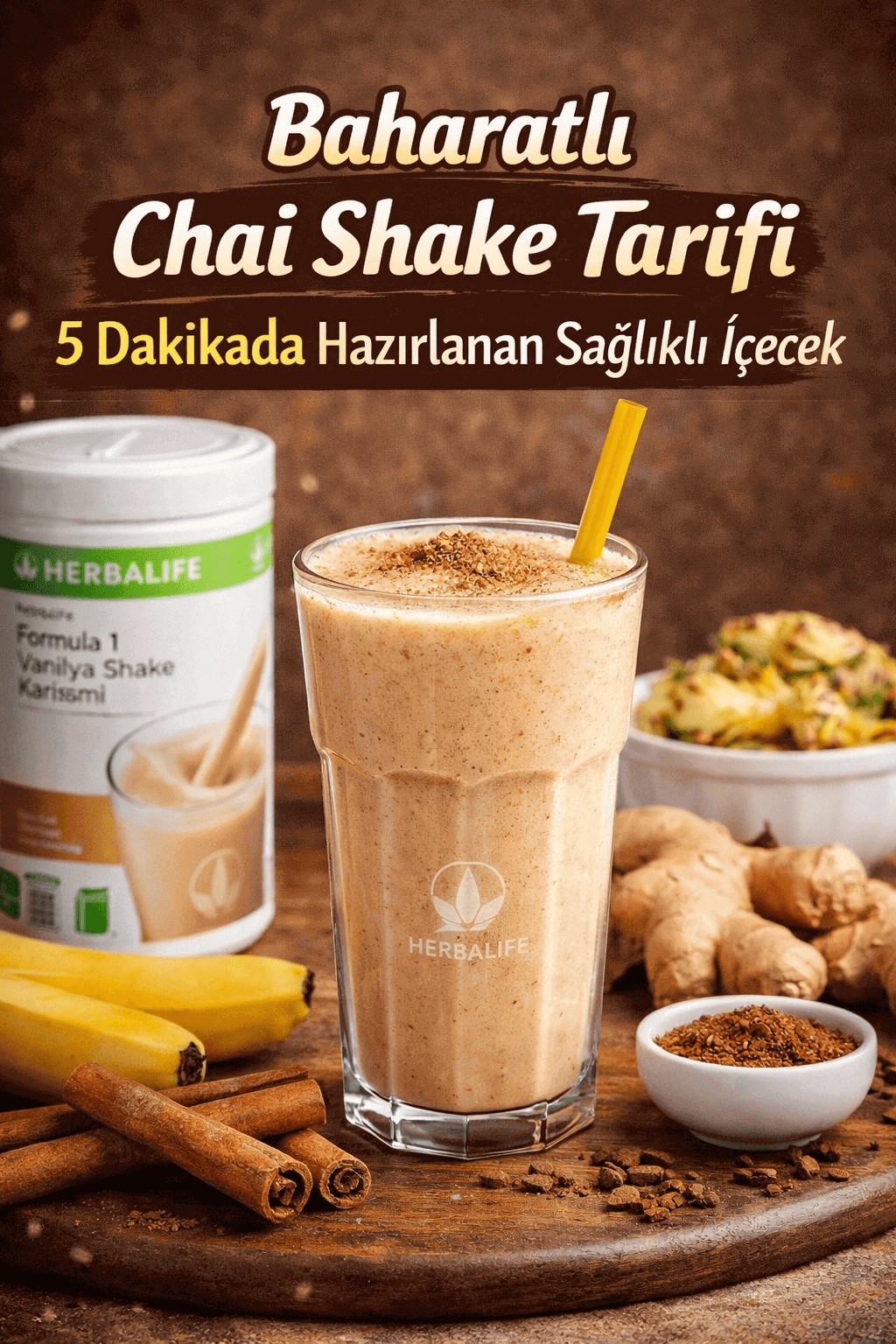 Baharatlı Chai Shake Tarifi 5 Dakikada Hazırlanan Sağlıklı İçecek