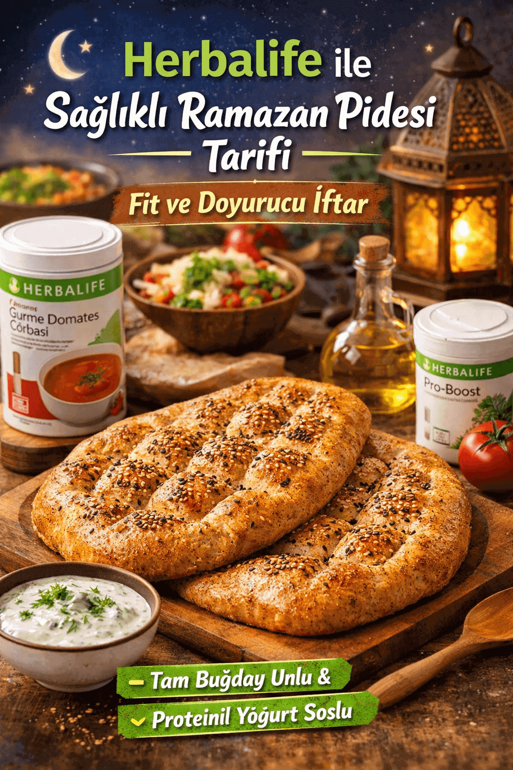 Herbalife ile Sağlıklı Ramazan Pidesi Tarifi Fit ve Doyurucu İftar