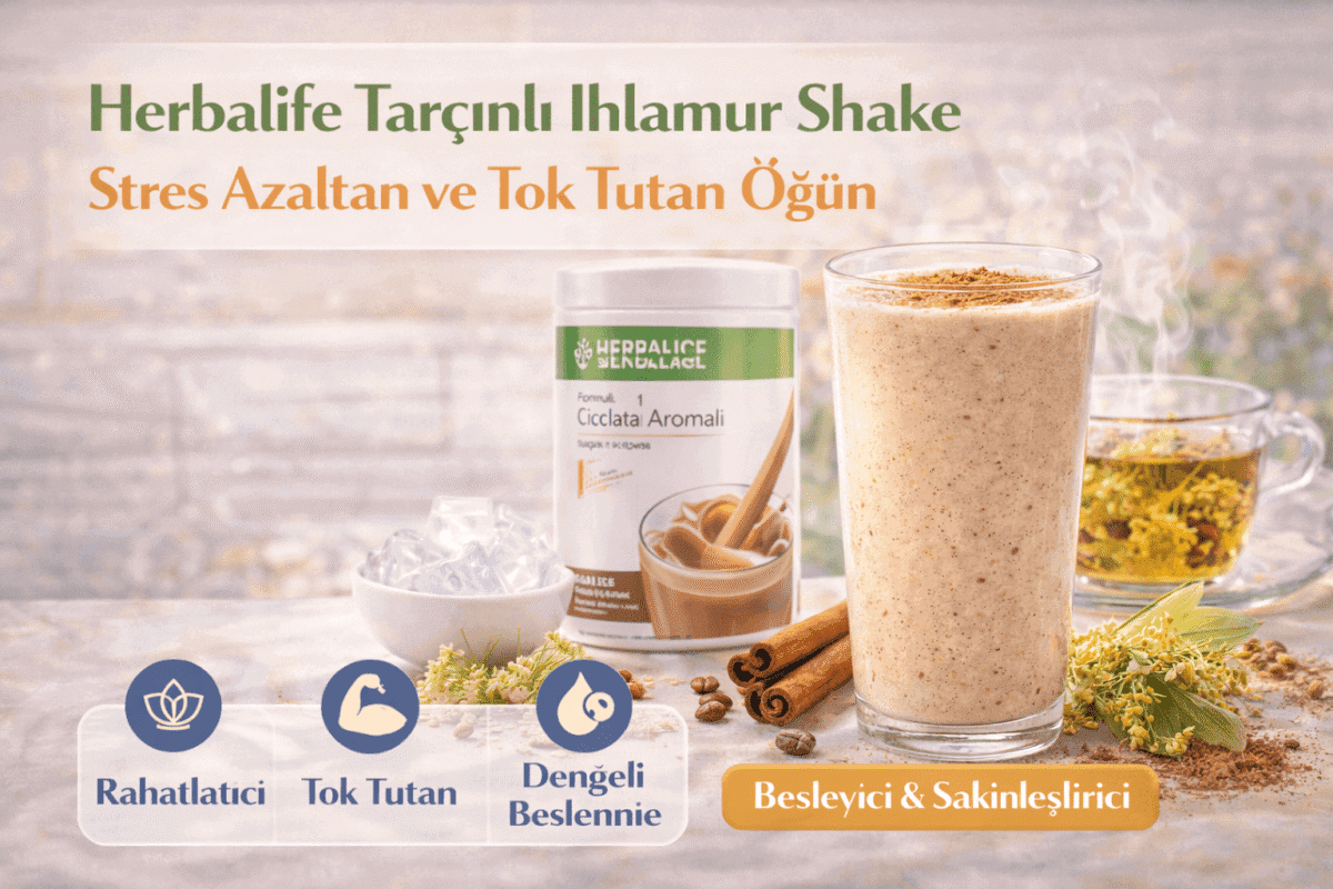 Herbalife Tarçınlı Ihlamur Shake Stres Azaltan ve Tok Tutan Öğün