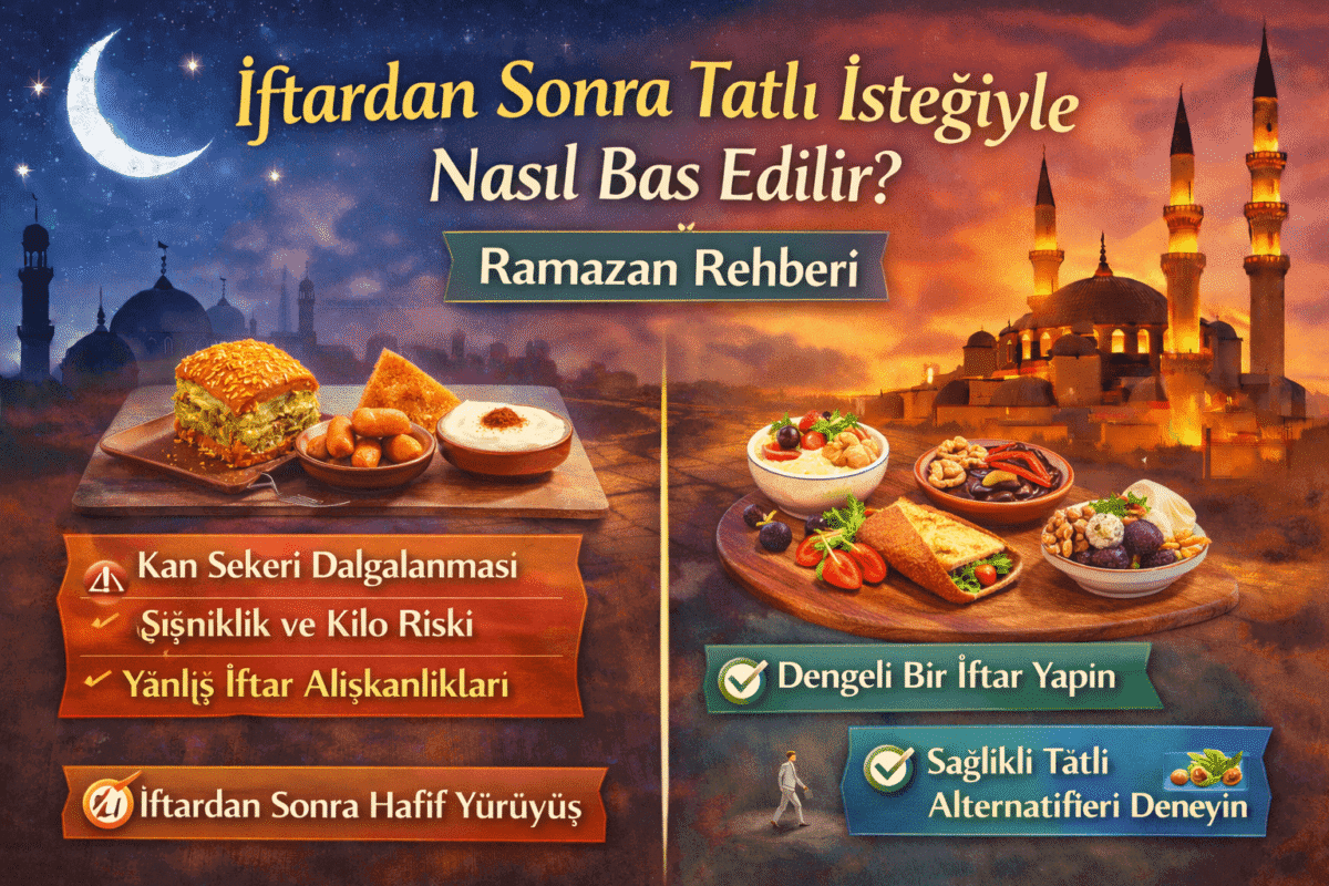 İftardan Sonra Tatlı İsteğiyle Nasıl Baş Edilir? Ramazan’da Şeker Krizlerini Kontrol Altına Almanın Yolları