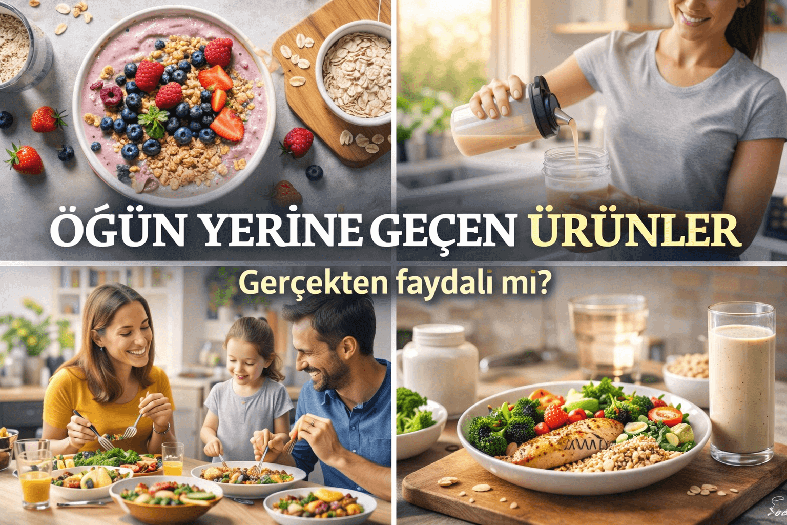 Öğün Yerine Geçen Ürünler Faydalı mı?